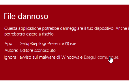 riepilogo presenze esegui