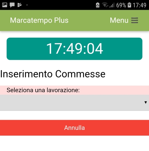 Gestione commesse Marcatempo Plus lavorazioni