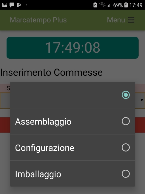 Gestione commesse Marcatempo Plus lavorazioni 2