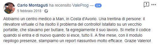 timbratura economica testimonianze